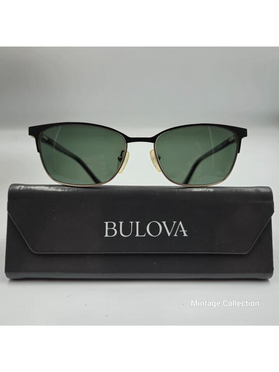 BULOVA NARITA BLACK GOLD 53-16 140 SUNGLASSES EYEGLASSES FULL FRAME WITH CASE main image 11